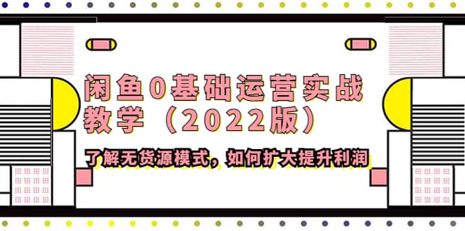 闲鱼0基础运营实战教学（2022版）了解无货源模式，如何扩大提升利润大圣网创吧-网创项目资源站-副业项目-创业项目-搞钱项目网创吧