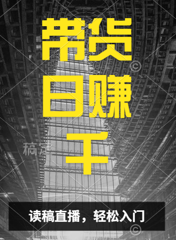 视频号技术直播带货， 会读稿就行，小白日入1000+大圣网创吧-网创项目资源站-副业项目-创业项目-搞钱项目网创吧