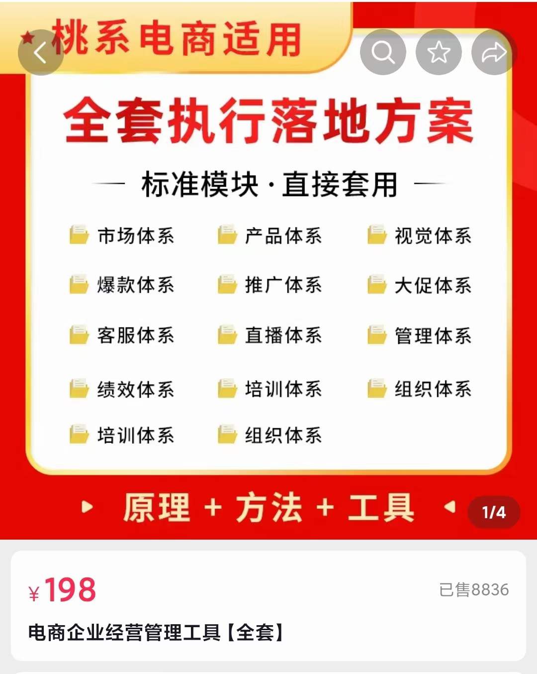 外面卖198·电商企业经营管理工具：全套执行落地方案 标准模块·直接套用大圣网创吧-网创项目资源站-副业项目-创业项目-搞钱项目网创吧