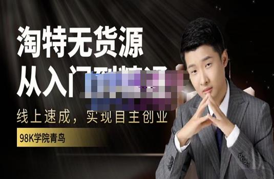 98k学院的淘特无货源线上速成课，从入门到精通，让你最小投入，最高回报大圣网创吧-网创项目资源站-副业项目-创业项目-搞钱项目网创吧