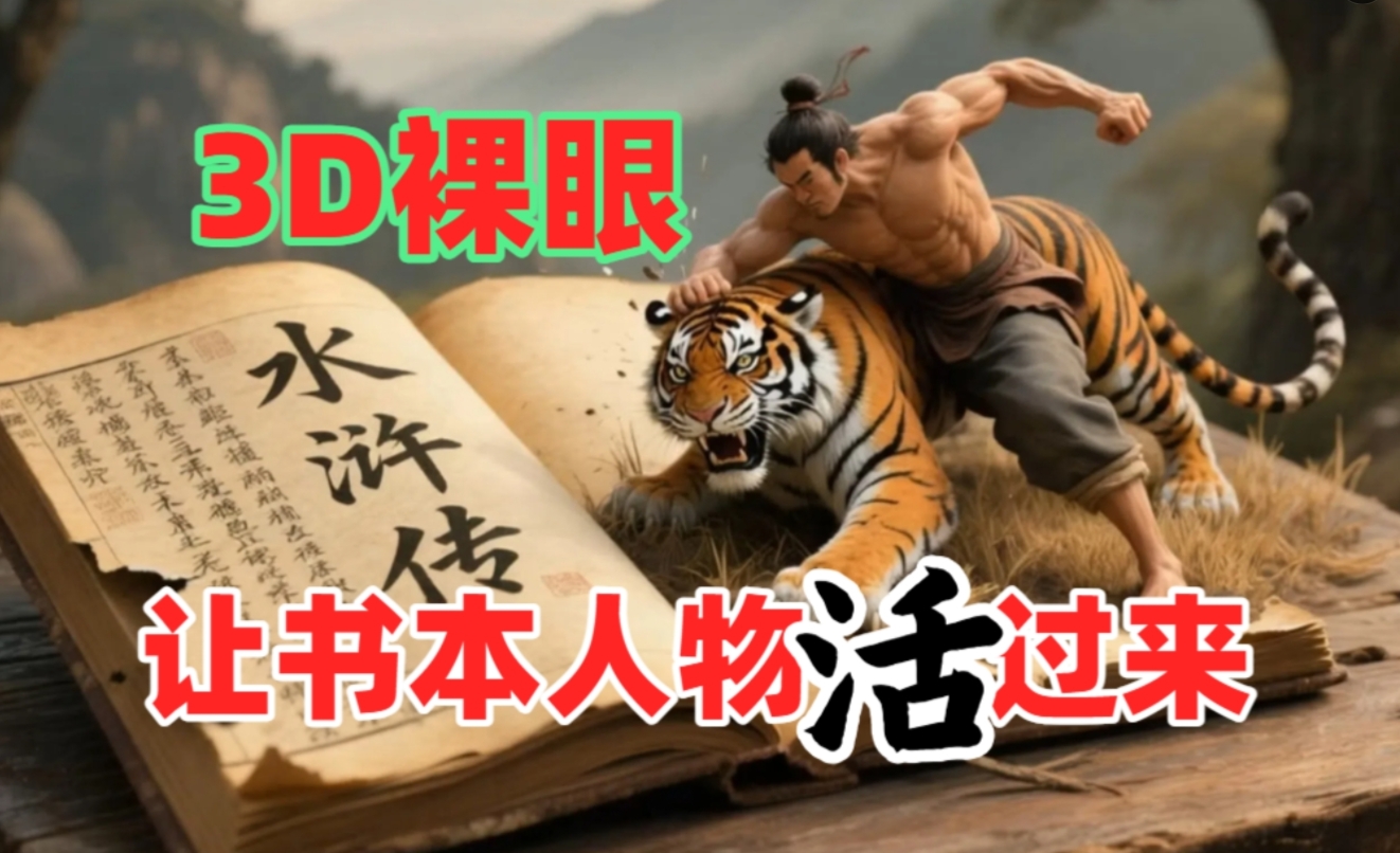 书本人物裸眼3D视频，一条视频收益过千，保姆级教程大圣网创吧-网创项目资源站-副业项目-创业项目-搞钱项目网创吧