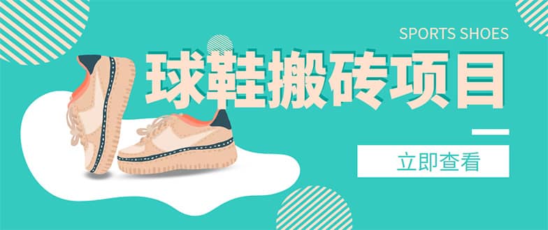 外面收费998的球鞋搬砖项目【详细教程+资源渠道】大圣网创吧-网创项目资源站-副业项目-创业项目-搞钱项目网创吧