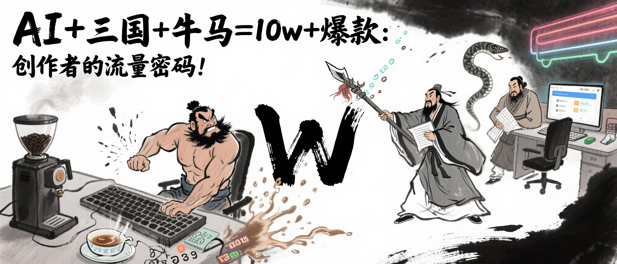 AI+三国+牛马=10w+爆款：创作者的流量密码！大圣网创吧-网创项目资源站-副业项目-创业项目-搞钱项目网创吧