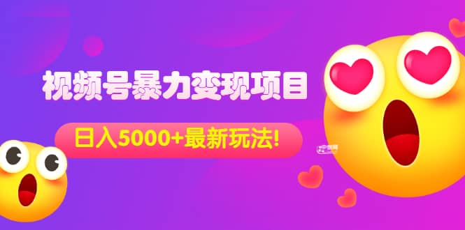 外面收费699的视频号暴力变现项目，日入5000+，简单易操作当天见效果大圣网创吧-网创项目资源站-副业项目-创业项目-搞钱项目网创吧