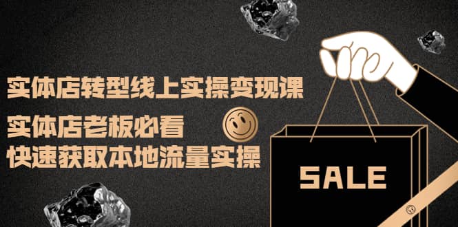 实体店转型线上实操变现课：实体店老板必看，快速获取本地流量实操大圣网创吧-网创项目资源站-副业项目-创业项目-搞钱项目网创吧
