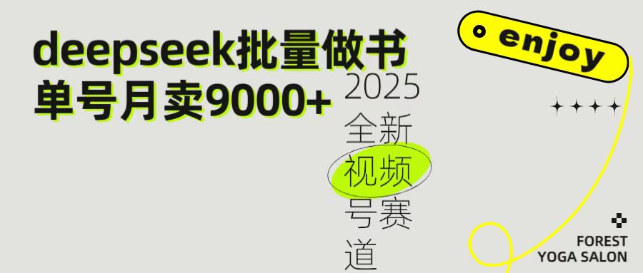 2025最新视频号项目 如何用Deepseek快速批量制作书单号 日入1000＋大圣网创吧-网创项目资源站-副业项目-创业项目-搞钱项目网创吧