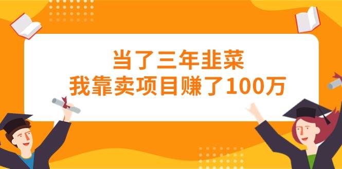 当了三年韭菜我靠卖项目赚了100万大圣网创吧-网创项目资源站-副业项目-创业项目-搞钱项目网创吧