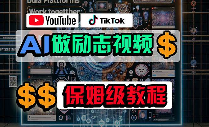 利用AI制作励志视频，在YouTube和TikTok赚钱，小白可做（附工具）大圣网创吧-网创项目资源站-副业项目-创业项目-搞钱项目网创吧