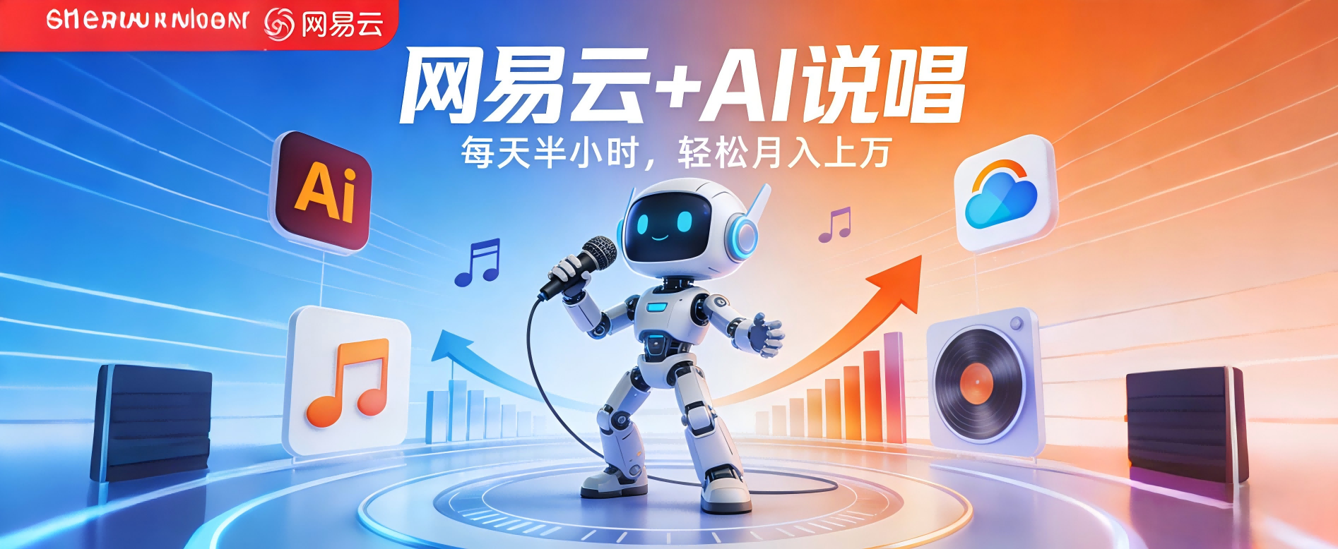 网易云+AI说唱，每天半小时，轻松月入上万大圣网创吧-网创项目资源站-副业项目-创业项目-搞钱项目网创吧